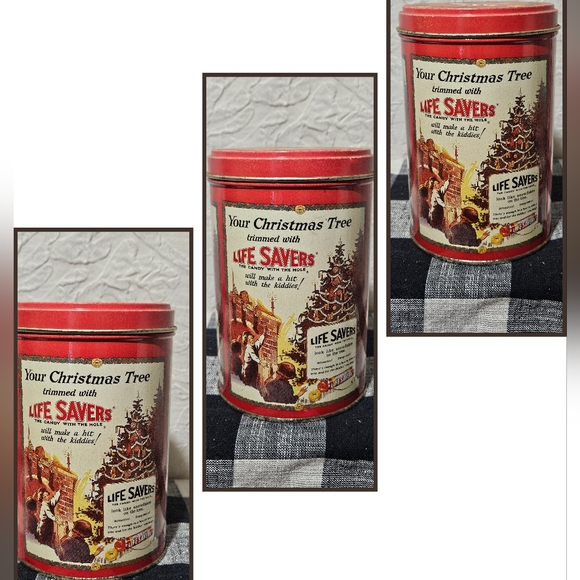 Vintage Christmas Tins From Life Savers And Oreo - Picture 10 of 10